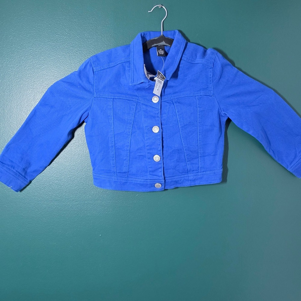 Rue21 Girls Royal Blue Denim Trucker Jacket Medium RJ120 New With Tags
